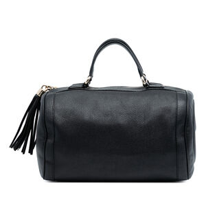 Pre-Loved Gucci Medium Pebbled Calfskin Soho Boston Bag